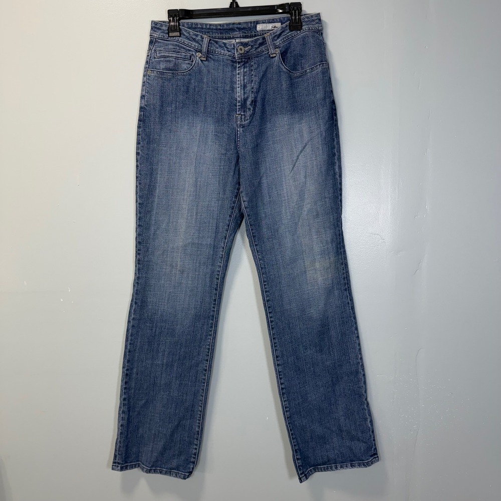Chicos Platinum‎ Straight Leg Jeans Medium Wash Blue Denim Size 1.5 US 10